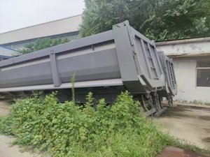 Rectangle Shape Rear Dump Semi-<b>trailer</b> Coal Transport 20-25 Tons Steel Shandong 3/6 Xles - Product Image 4
