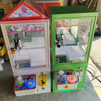 Kit DIY de machine à griffes en métal avec joystick LED d'arcade, bouton et accepteur de pièces, ensemble de portique de 28 cm