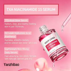 เซรั่มบำรุงผิวหน้าสูตรเฉพาะ TXA 5% + ไนอะซินาไมด์ 15% ออลอินวัน ผลิตภัณฑ์ดูแลผิวแบบเกาหลี สำหรับผิวคล้ำไม่สม่ำเสมอและเพิ่มความกระจ่างใส - Product Image 4