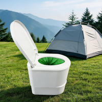 Sacs de toilette portables pour le camping et les voyages, sans eau, pour camping-car, à chasse d'eau à sec, thermoscellables, pour voiture, d'urgence, intelligents, compostables, en plastique