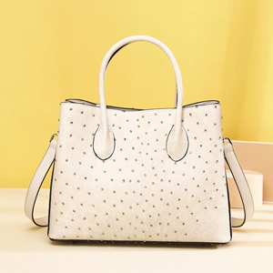 Bolsos de Diseñador de Marcas Famosas, Bolsos de Lujo para <span class=keywords><strong>Mujer</strong></span>, Sac Carre con Motivo de Avestruz, Cierre Magnético, Diseño Moderno, Multicolor - Product Image 2