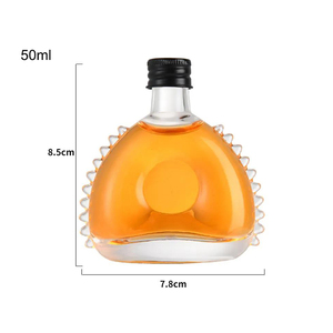 Nouveau gros 50ml 100ml Mini petit échantillon alcool jus boissons verre vin liqueur <span class=keywords><strong>bouteille</strong></span> en verre avec couvercle à vis à vendre - Product Image 5