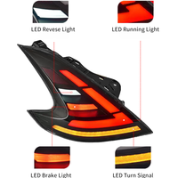 Feux arrière LED en promotion, 12V, rouge et blanc, pour Nissan 370Z (2008-2019), Plug and Play