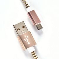Câble Micro USB Câble de données de chargeur rapide tressé en nylon pour Samsung
