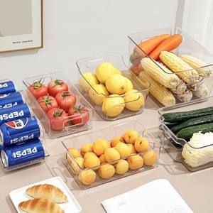 Usine En Gros Clair Réfrigérateur Boîtes De Rangement Comptoirs De Cuisine Acrylique Économiser De L'espace Réfrigérateur Organisateur Boîte - Product Image 3