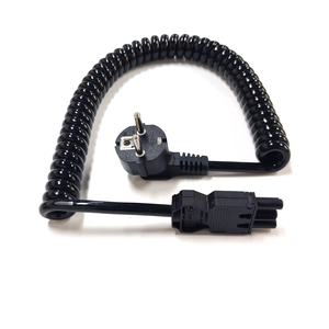 Câble d'extension rétractable en spirale avec prise mâle ST vers prise Schuko CEE 7/7 à 3 broches, cordon d'alimentation - Product Image 6