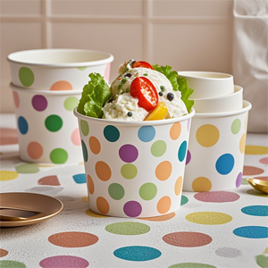 Kraft Paper <b>Cups</b> Organic Salad Bowl Tableware Soup Bowls Perfect for Ice Cream Soup Lunch Travel - Product Image 2