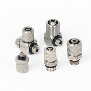 Raccord pneumatique droit miniature en acier inoxydable VAC MS M5 pour bras robotisé et automatisation de l'aspiration - Product Image 1