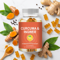 Gummies de Curcuma et Gingembre Sans Sucre à Marque Blanche avec Sorbitol pour le Confort Articulaire et la Réponse Inflammatoire