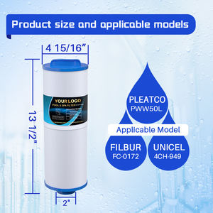 호환 PWW50L 4CH-949 FC-0172 SD-01143 817-4050 수영장 필터 카트리지 소형 수영장 필터 - Product Image 2