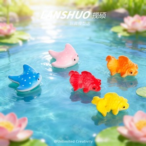 เรซิ่นรูปสัตว์การ์ตูนลอยน้ำ ของตกแต่งบ้านขนาดเล็ก 3 มิติ ฤดูใบไม้ผลิ 2026 ผลิตที่เมืองอี้หวู่ - Product Image 2
