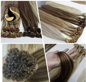 Itips-extensiones de cabello humano Remy, lazos de queratina, con punta plana U V, venta al por mayor - Product Image 2