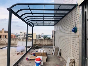 Auvent extérieur imperméable en alliage d'aluminium, toit en polycarbonate, auvent de patio, <span class=keywords><strong>abri</strong></span> de <span class=keywords><strong>terrasse</strong></span> - Product Image 5