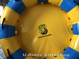 72 \ "4-Người Sợi Thủy Tinh Hồ Bơi Trượt Biểu Tượng Tùy Chỉnh Inflatable Công Viên Nước Float Bè Với Mềm Pad Nước Bè Ống Trôi Kinh Nghiệm - Product Image 2