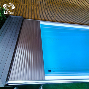 Couverture de <span class=keywords><strong>piscine</strong></span> <span class=keywords><strong>en</strong></span> aluminium Water Crown, couvercle rétractable <span class=keywords><strong>en</strong></span> aluminium durable pour tous les types de piscines et tous les climats - Product Image 2