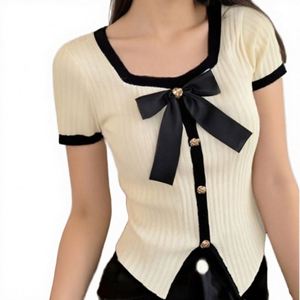 Blusas elegantes y formales con volantes y lazo para mujer, estilo preppy, diseño japonés vintage coreano, botones blancos y rosas - Product Image 3