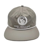 Goedkope Custom Vijf Panel Waterdichte Nylon Loopkap, Ongestructureerde 5 Panel Custom Touw Snapback
