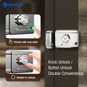Serrure Intelligente Électrique Biométrique à Empreinte Digitale pour Porte et <span class=keywords><strong>Portillon</strong></span> – Verrou de Porte Intelligent Tuya - Product Image 5