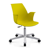 Chaise de conférence réglable en plastique avec roulettes, mobilier scolaire, hôtel, tablette pour enseignant