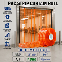 Rideau de porte en PVC, largeur de bande 200/300 mm, rideau de porte en PVC de qualité alimentaire pour porte d'atelier d'usine