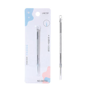 LMLTOP Acne Needle Stainless Steel Double-Ended With Pressure Ring For Blackheads Pimples Face Care B0731 - Product Image 1