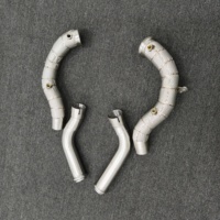 Collecteur d'échappement en acier inoxydable 304 pour Mercedes Benz E63 E63S AMG W213 4.0TT 2016-2023, haut débit