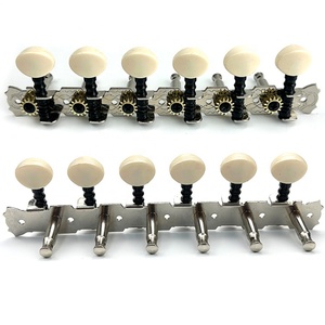 Clavijas de Afinación para Guitarra Acústica de 12 Cuerdas, 6L6R Cromadas, Clavijeros de <span class=keywords><strong>Mandolina</strong></span> con Doble Orificio - Product Image 6