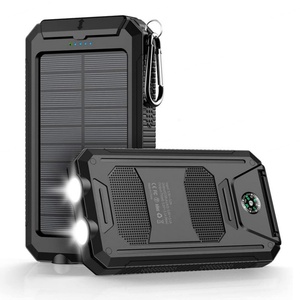 Banco de Energía Solar Multifuncional con Doble USB, 10000 mAh, Cargador Portátil con Linterna y Brújula, Apto para Teléfonos Móviles - Product Image 3