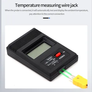 Thermomètre numérique LCD HEDAO TM902C type K -50 à 1300 °C, capteur de température, sonde thermocouple, détecteur - Product Image 3