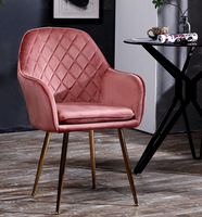 Chaise De salle à manger en velours, nouveau, personnalisé, minimaliste, moderne, à bascule, pour Restaurant, vanité, T/T