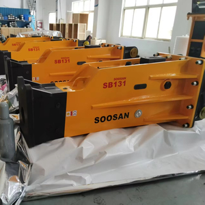 Shandong Factory Soosan SB131 Silenced Hydraulic Breaker | 165mm Diameter <b>Chisel</b> | <b>Powerful</b> Rock Hammer for 30-45T Excavators - Product Image 1