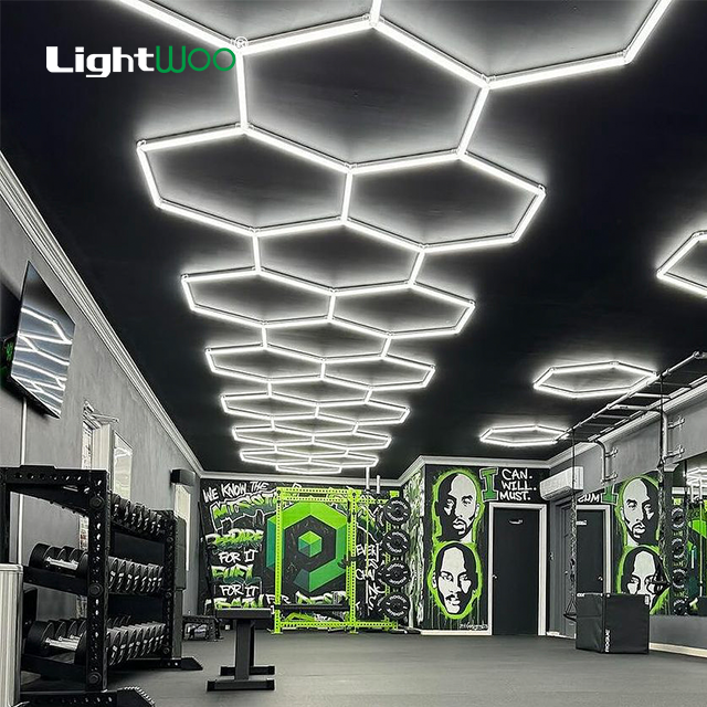 Led Car Workshop Light Car Beauty Repair Light for Car Showroom Gym LED Honeycomb Light Guide Anti-glare Work Lamp Garage Light
