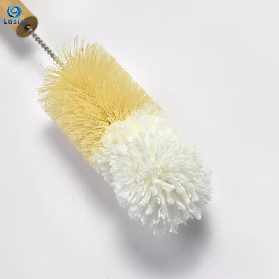 Eco Coconut Long Handle Baby Milk Bottle Cleaning Brush