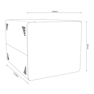 Micro Fresh Box Refrigeratore d'Acqua Origine Italia Filtrazione per Cassetti Cucina Modello a 3 Vie 331439-PR-BK - Product Image 2