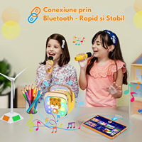 Mini Machine de Karaoké Yll K12 Lecteur Multimédia et Mixeur Système Home Cinéma Enceinte Portable pour Enfants avec Microphone Sans Fil Personnalisable