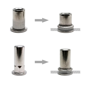 304 A2 đinh tán hạt M3 M4 M5 M6 M8 M10 M12 Đầu phẳng nhỏ chìm mù nửa lục giác HEX chèn đinh tán nutsert - Product Image 5