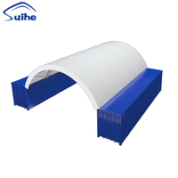 Carpa Contenedor Resistente de PVC Impermeable, Domo Contenedor para Almacenamiento y Uso Industrial