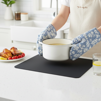 Tapis de cuisson en silicone antiadhésif personnalisé avec logo, dessous de plat, tapis de pétrissage de qualité alimentaire, écologique, moderne, 40*30cm, 10mm d'épaisseur