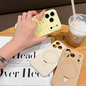 Funda de Silicona con Anillo Giratorio 360° y Soporte Magnético para iPhone 13 14 15 16 Pro Max, Funda de Silicona Real TPU PC - Product Image 2