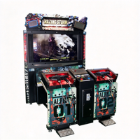 Machine de jeu d'arcade de tir au pistolet Razing Storm à monnayeur, 55 pouces, pour 2 joueurs, en métal et plastique, version anglaise
