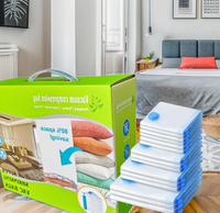 Ensemble de sacs de compression sous vide G-Factory Direct, grands et petits, pour vêtements d'adultes et d'enfants, rangement domestique, gain de place, anti-moisissure