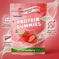 Gummies Protéinés SPL : Complément Énergétique Sportif Saveur Fraise, Sans Sucre, avec Créatine