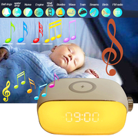 Sonnenaufgang-Wecker Intelligentes Aufwachlicht FM-Radio für Schlafzimmer Einschlafhilfe Nachtlampe BT-Lautsprecher Einstellbare Helligkeit