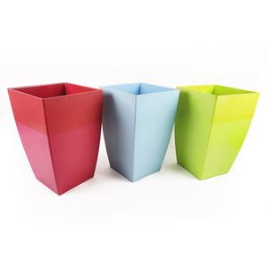Vertak Pot de fleur et jardinières en plastique coloré 45cm de haut Grands pots de plantes d'intérieur - Product Image 1