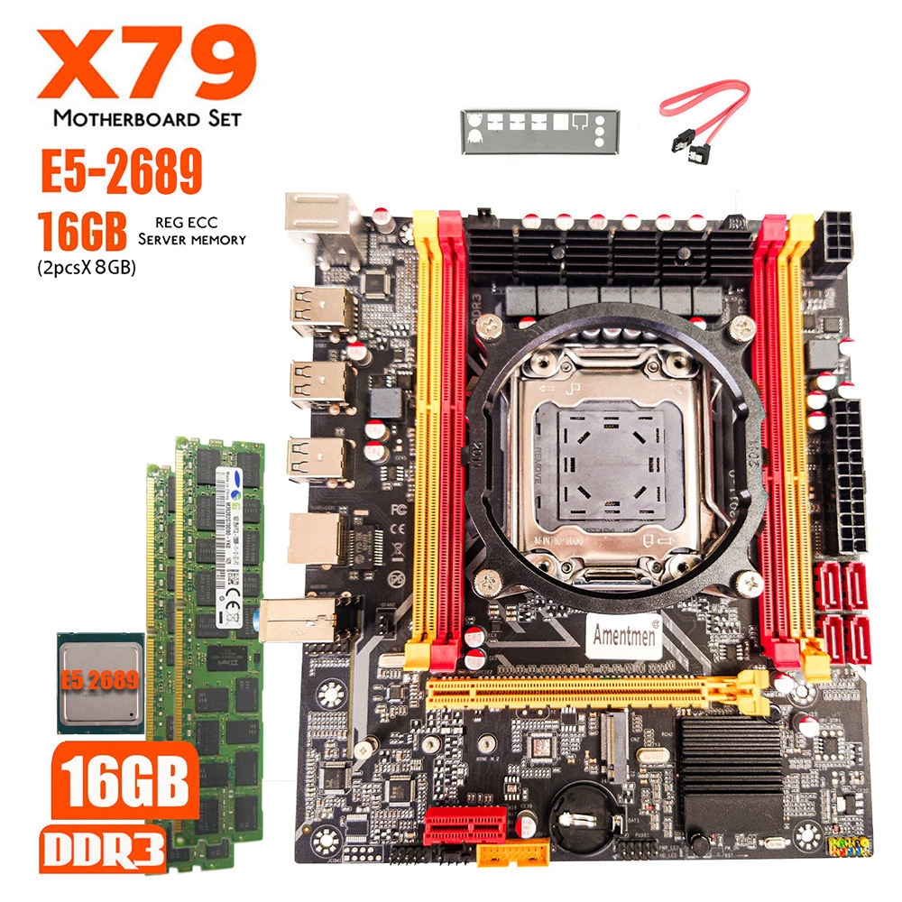 X79マザーE5-2690 32GBメモリセット X79 VG2 Motherboard Kit with Intel LGA2011 Xeon E5 2689 CPU, DDR3