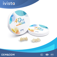 Precio Sorpresa IVISTA 4D-ML Disco de Cerámica de Zirconia Multicapa con Gradiente, Resistencia a la Flexión de 700-1000Mpa, para Laboratorio Dental
