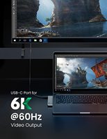 Adaptador USB C UGREEN para MacBook Thunderbolt 3 Hub con 3 USB 3.0, 100W USB C Power Delivery, Lector de Tarjetas Micro SD y SD