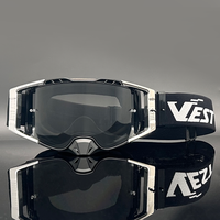 Lunettes de course tout-terrain personnalisées pour motocross, avec lentilles interchangeables, protection UV 100%, lunettes MX