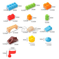 Moetry construire mon château Super grand bloc de construction en plastique maternelle Construction jouet tige éducation salle de classe matériel