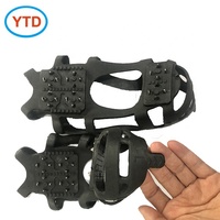 Crampons antidérapants en caoutchouc véritable à crampons, résistants aux basses températures, durables pour l'extérieur, avec logo personnalisé pour la neige